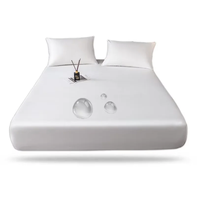 WASART Waterproof mattress protector cover single double bed twin full queen king size elastic fitted sheet style protection pad