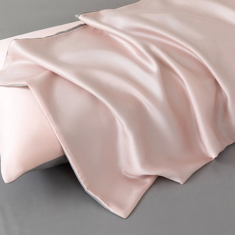 Natural Mulberry Silk Pillowcase Bedding Home Decoration Luxury Double Sides Pure Silk Pillow Case 23 Momme 100% Silk 2pcs Cover