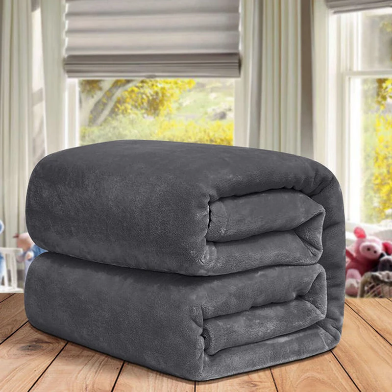 WASART Winter fluffy velvet fleece blanket extra large size sofa throw blanket fuzzy faux fur blanket microfiber thick bed sheet