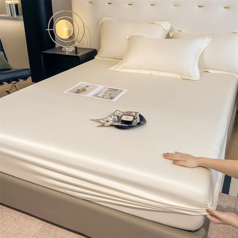 Luxury 100% Bamboo Bedding Set Silky Cooling Bed Sheet Set Twin Queen King Size Fitted Sheet Flat Sheet Pillowcase Hotel Quality