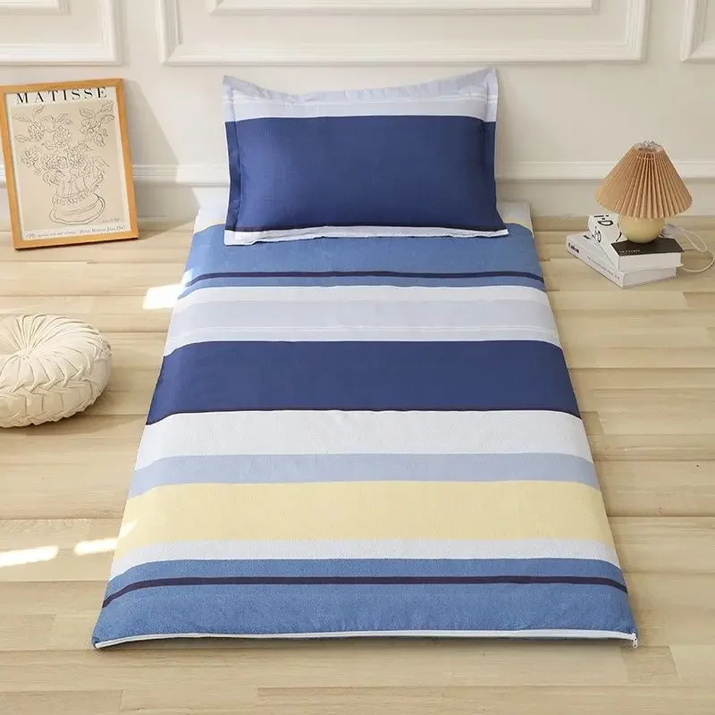 WASART Fully enclosed with zipper mattress protector cover geometric printed baby couple single double bed sheet protection pad