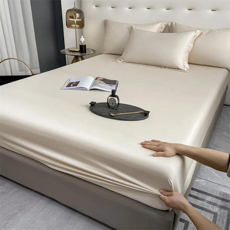 Luxury 100% Bamboo Bedding Set Silky Cooling Bed Sheet Set Twin Queen King Size Fitted Sheet Flat Sheet Pillowcase Hotel Quality