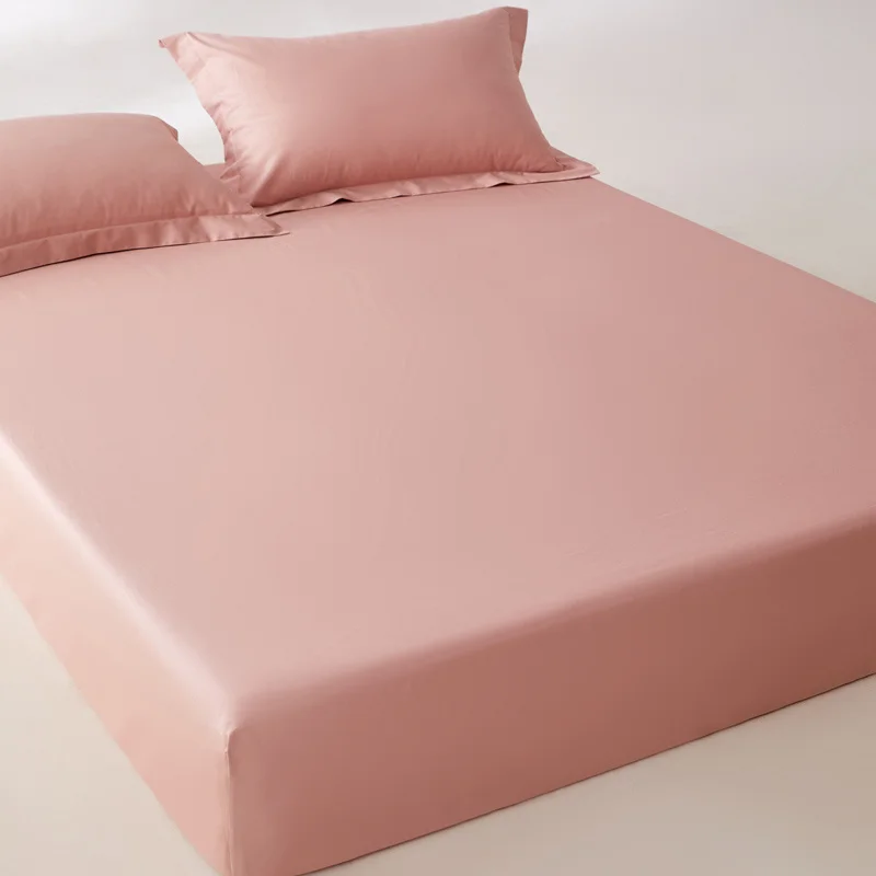 High End Egyptian Cotton Fitted Sheet with Elastic Bands Non Slip Adjustable Mattress Covers for Single Double Queen King Bed