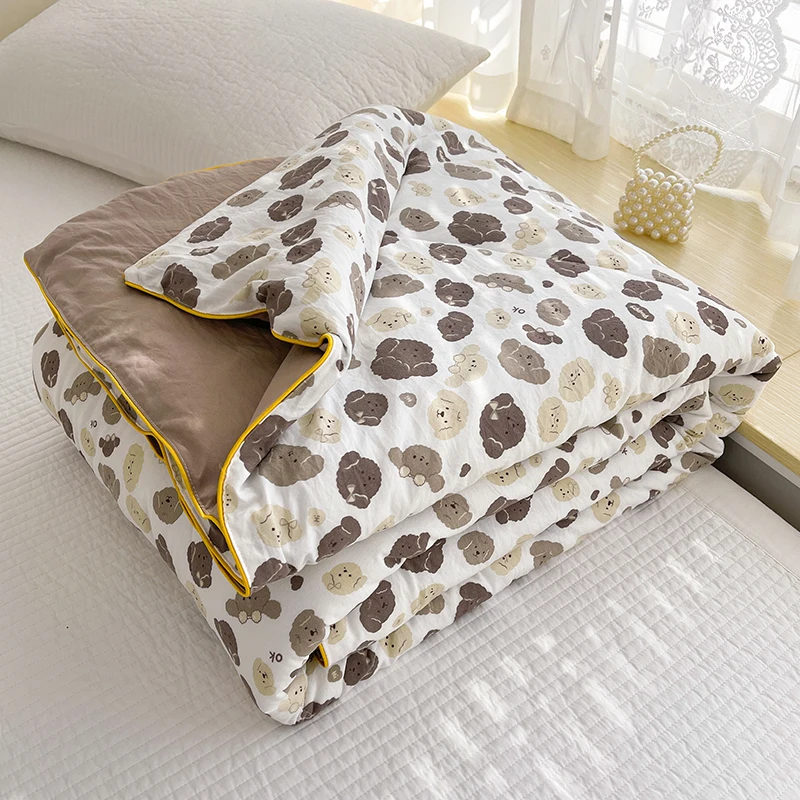 Summer Soy Fiber Thin Quilt Comforter Soft Air Conditioning Quilt/Duvet/Blanket Bed Duvets 150x200 200x230 Machine Washable