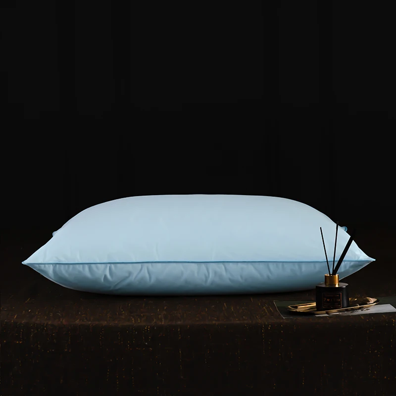 95% Goose Down Pillow with 5% Elastic Fiber Soft Pure Cotton Pillow Cover Rectangle Bedroom Sleep Pillows 5 Star Hotel Pillow