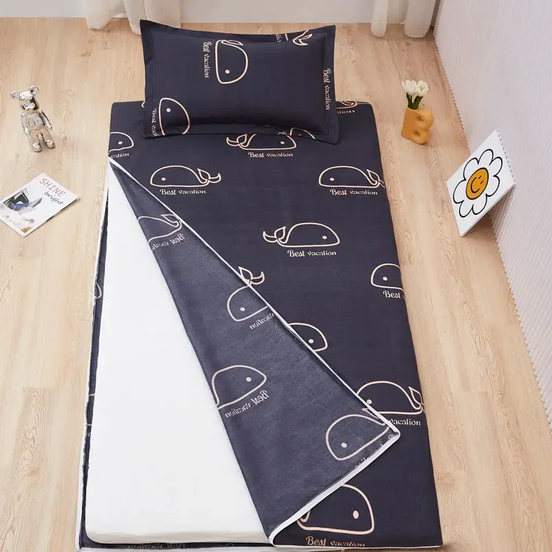 WASART Fully enclosed two-way with zipper mattress protector cover couple/baby single double bed sheet protection pad king size