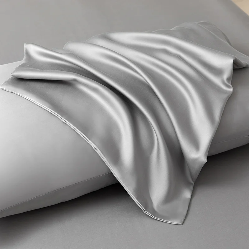Natural Mulberry Silk Pillowcase Bedding Home Decoration Luxury Double Sides Pure Silk Pillow Case 23 Momme 100% Silk 2pcs Cover