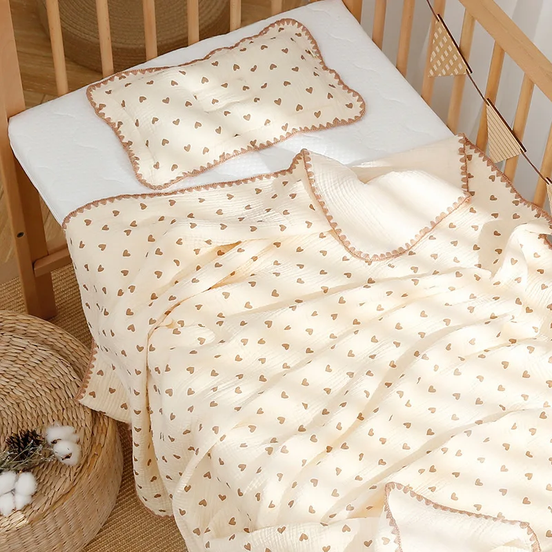 Battilo 100% Cotton Baby Blanket Soft Breathable Muslin Swaddle Blanket for Newborn Infant Plaid Receiving Blankets Toddler Gift