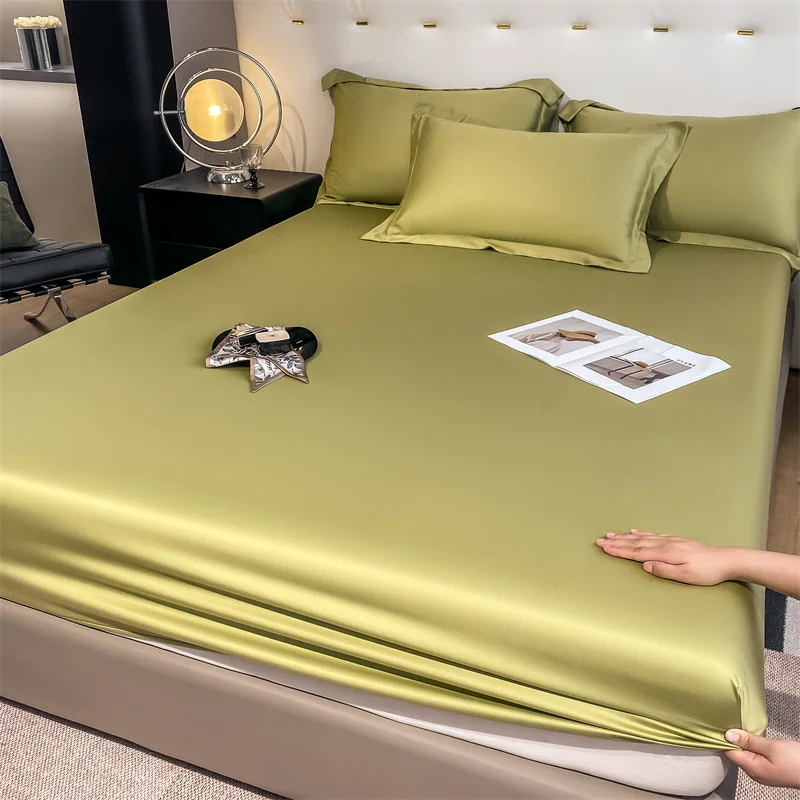 Luxury 100% Bamboo Bedding Set Silky Cooling Bed Sheet Set Twin Queen King Size Fitted Sheet Flat Sheet Pillowcase Hotel Quality