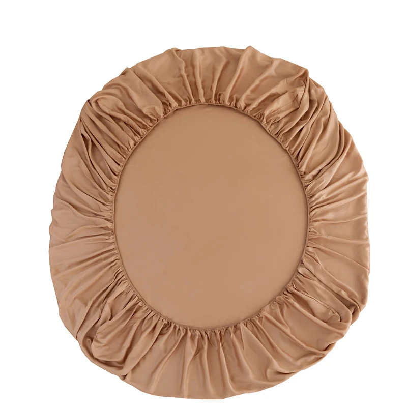 100% Bamboo Fitted Sheet with Elastic Band Smooth Cooling Bedsheet 1000 Thread Count Anti-slip Mattress Cover for Queen King Bed