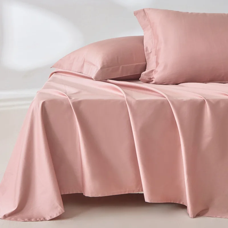 100% Egyptian Cotton Bed Sheet Set 1600 Thread Count Bedding Set Luxury Flat Top Sheet Fitted Bed Sheets Pillowcase Smooth Soft