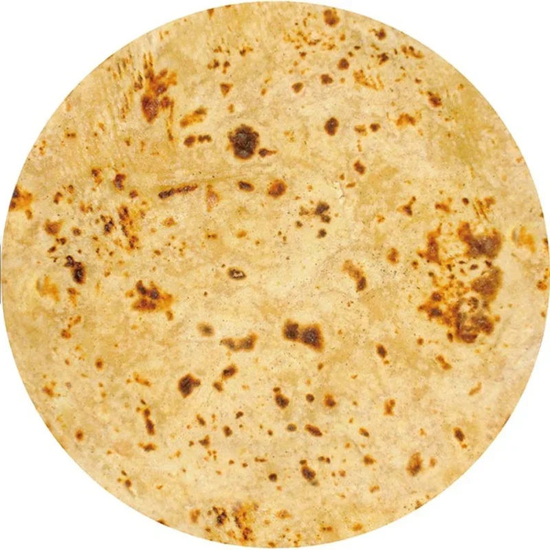 WASART Warm coral fleece tortilla pizza blanket mexican round lavash wool sofa plaid winter fluffy plush large throw blankets