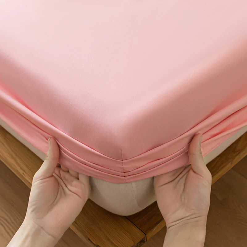 Waterproof Mattress Protector Breathable Smooth Mattress Cover Anti-mite Bed Cover Twin Queen King Size Bed Elastic Fitted Sheet